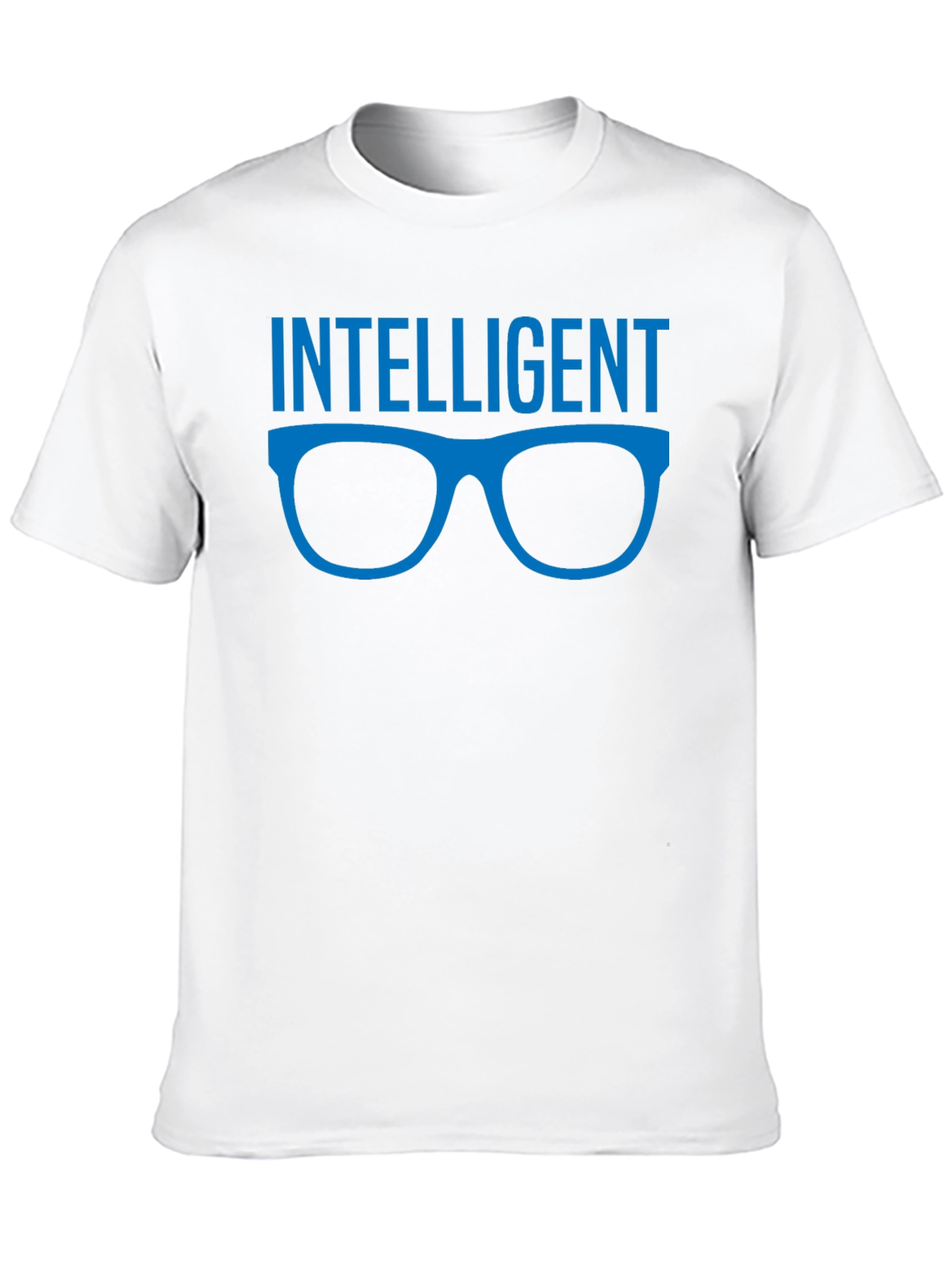 Intelligent Glasses Graphic Tee - Black Cotton T-Shirt