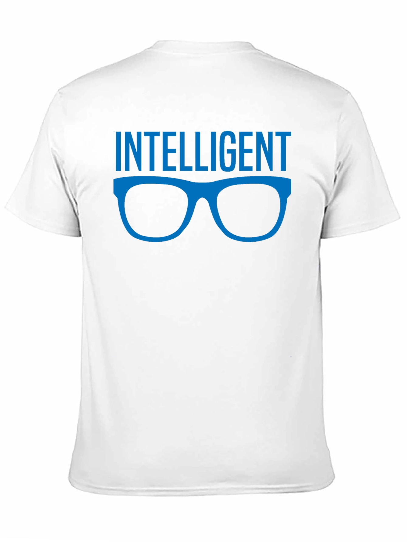 Intelligent Glasses Graphic Tee - Black Cotton T-Shirt