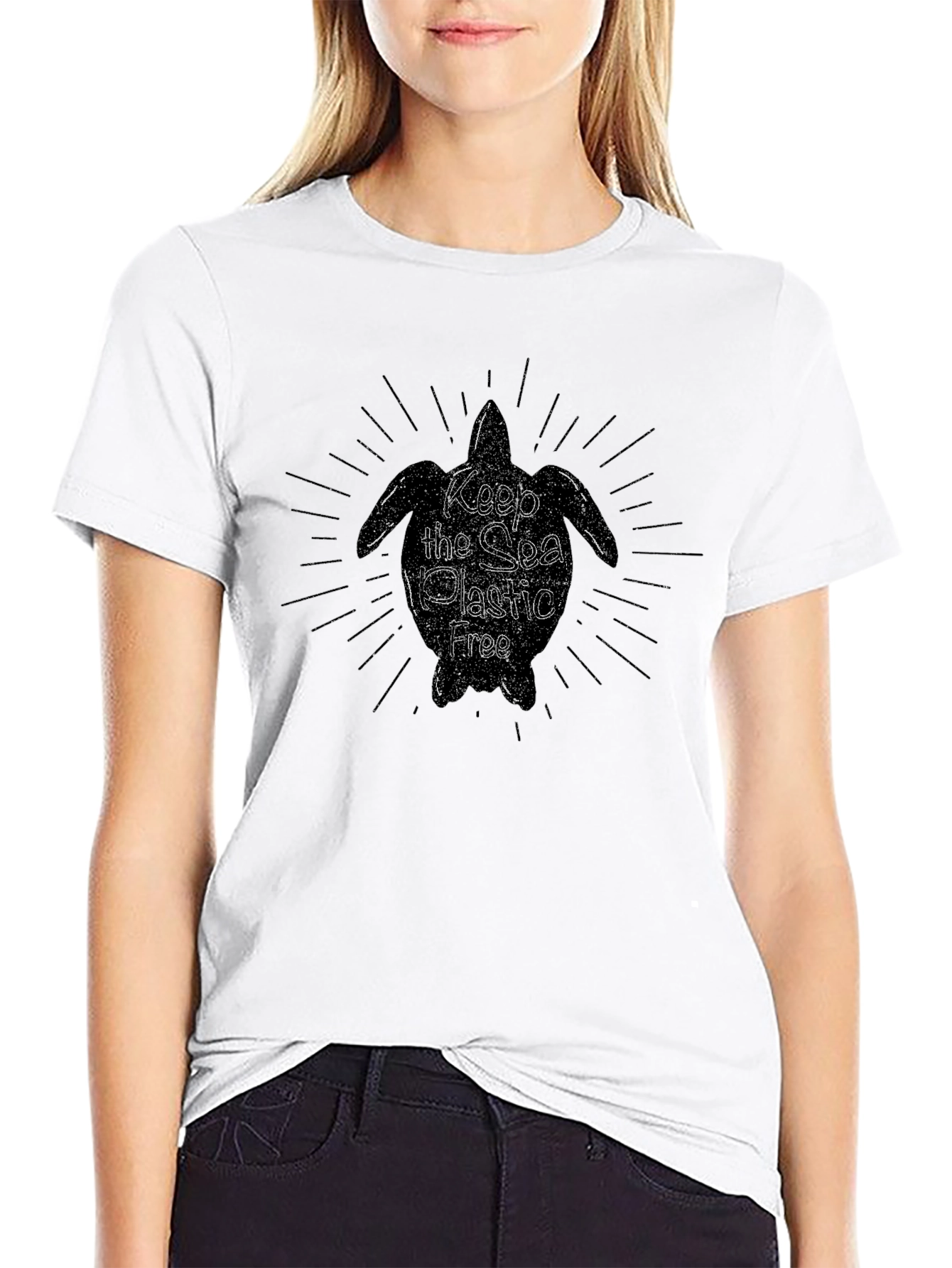 Keep the Sea Plastic Free Black Tee