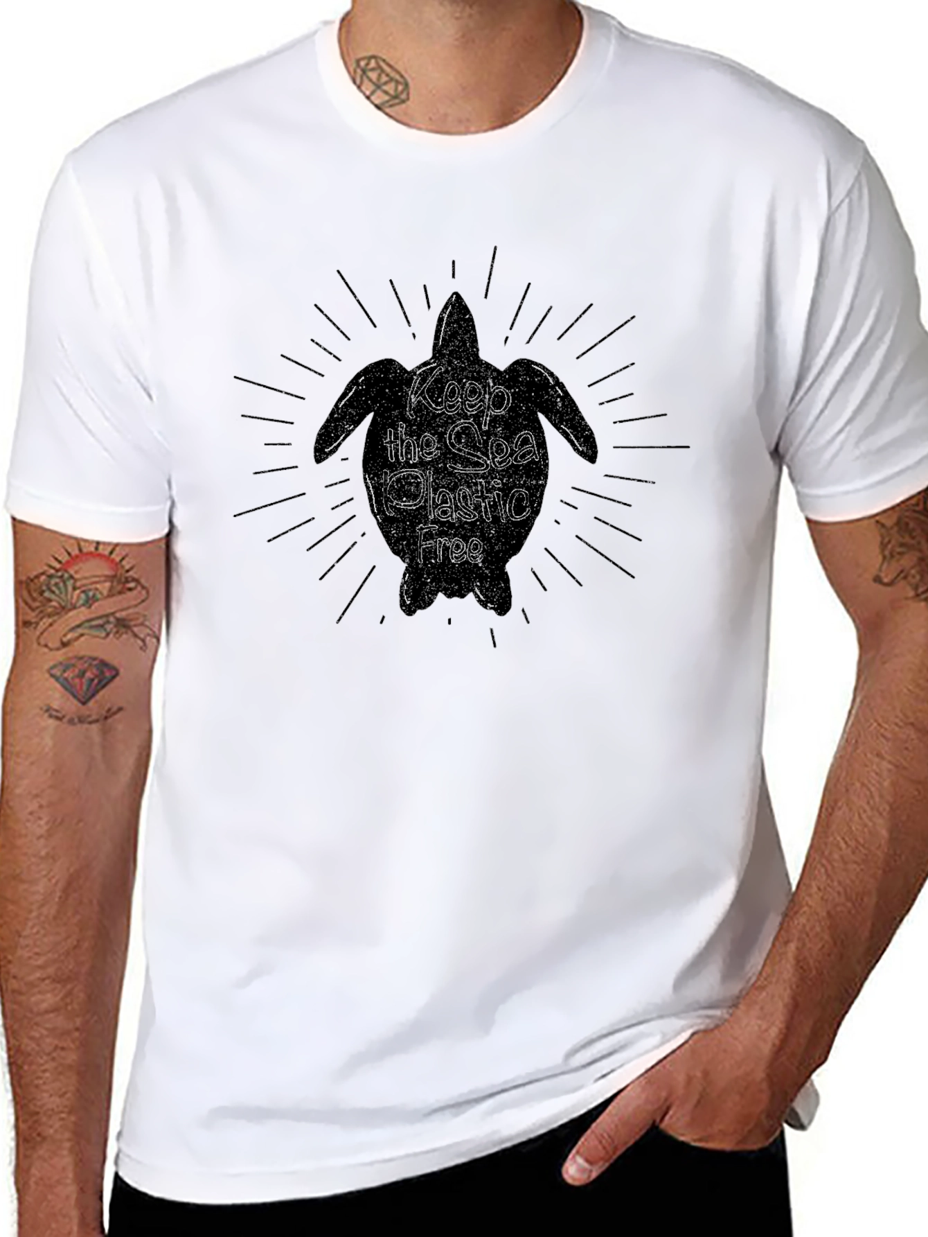 Keep the Sea Plastic Free Black Tee