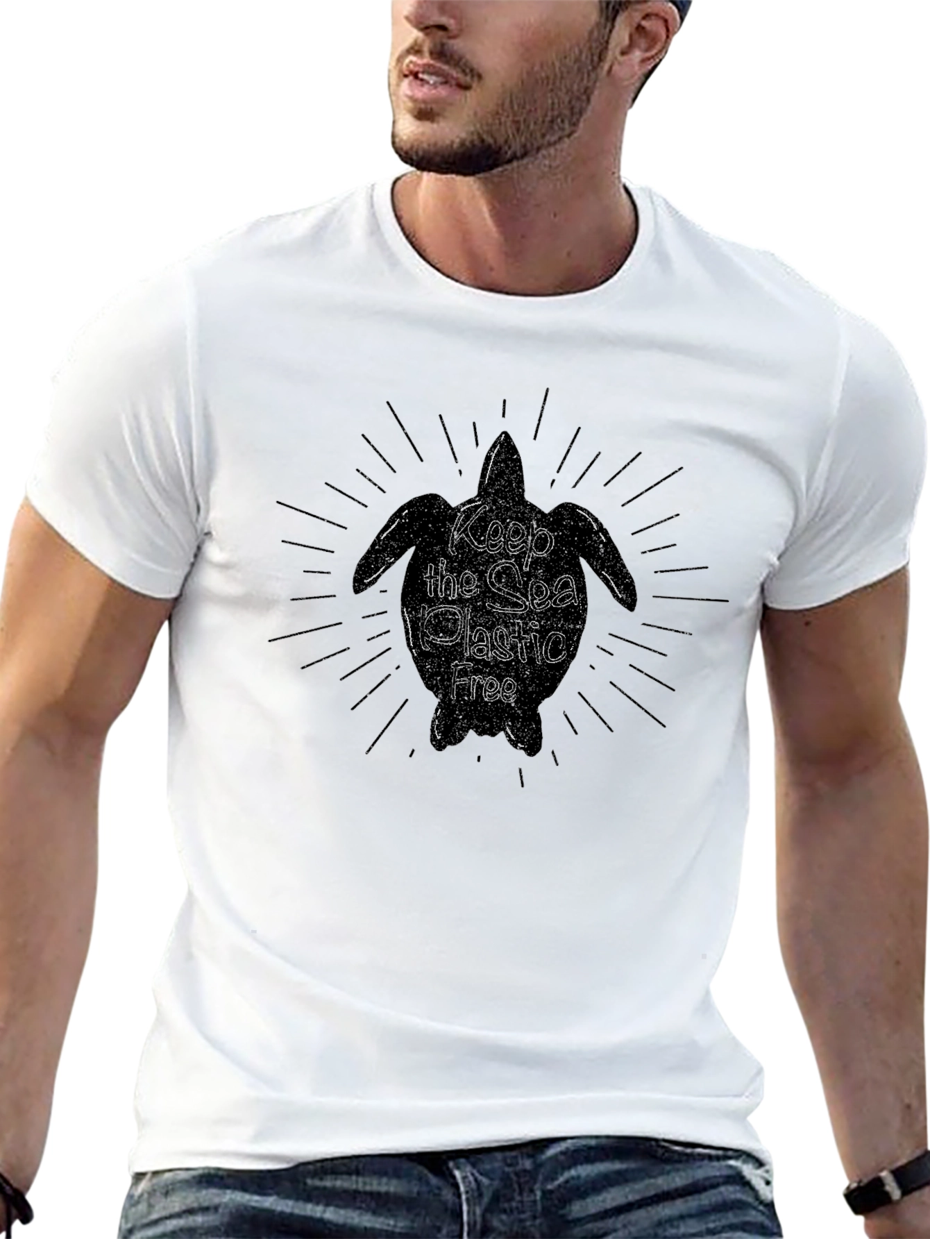 Keep the Sea Plastic Free Black Tee