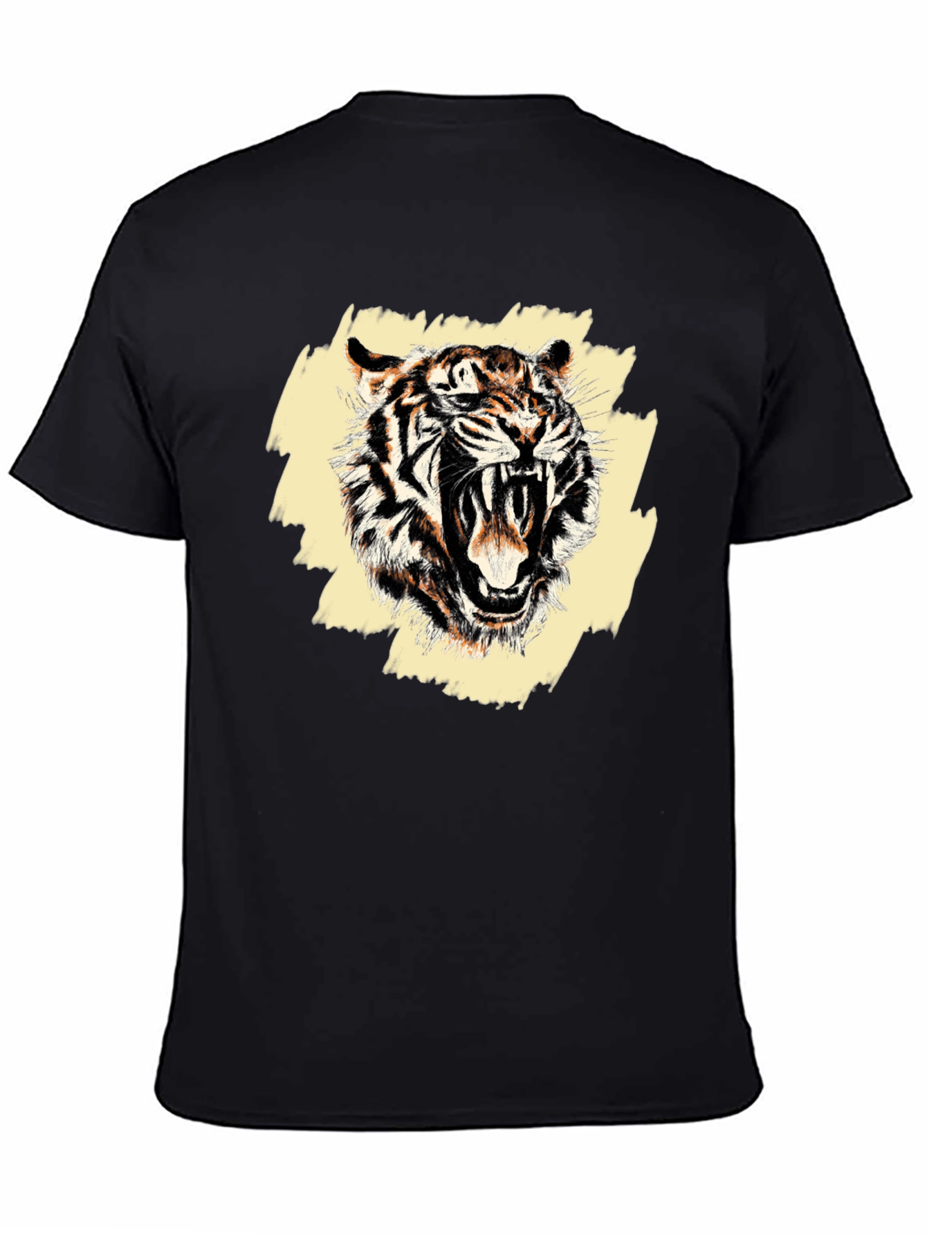 Roaring Tiger Graphic Tee - Mens Black T-Shirt