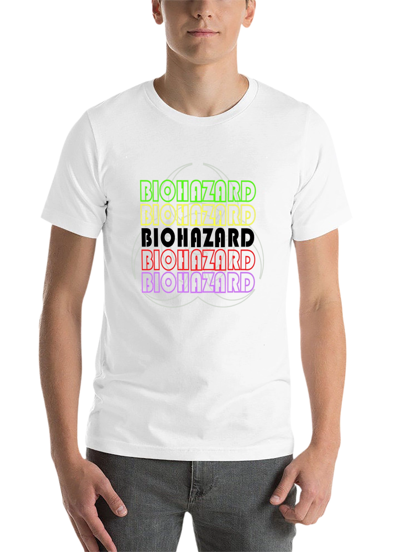 Biohazard Graphic T-Shirt - Bold Statement Tee