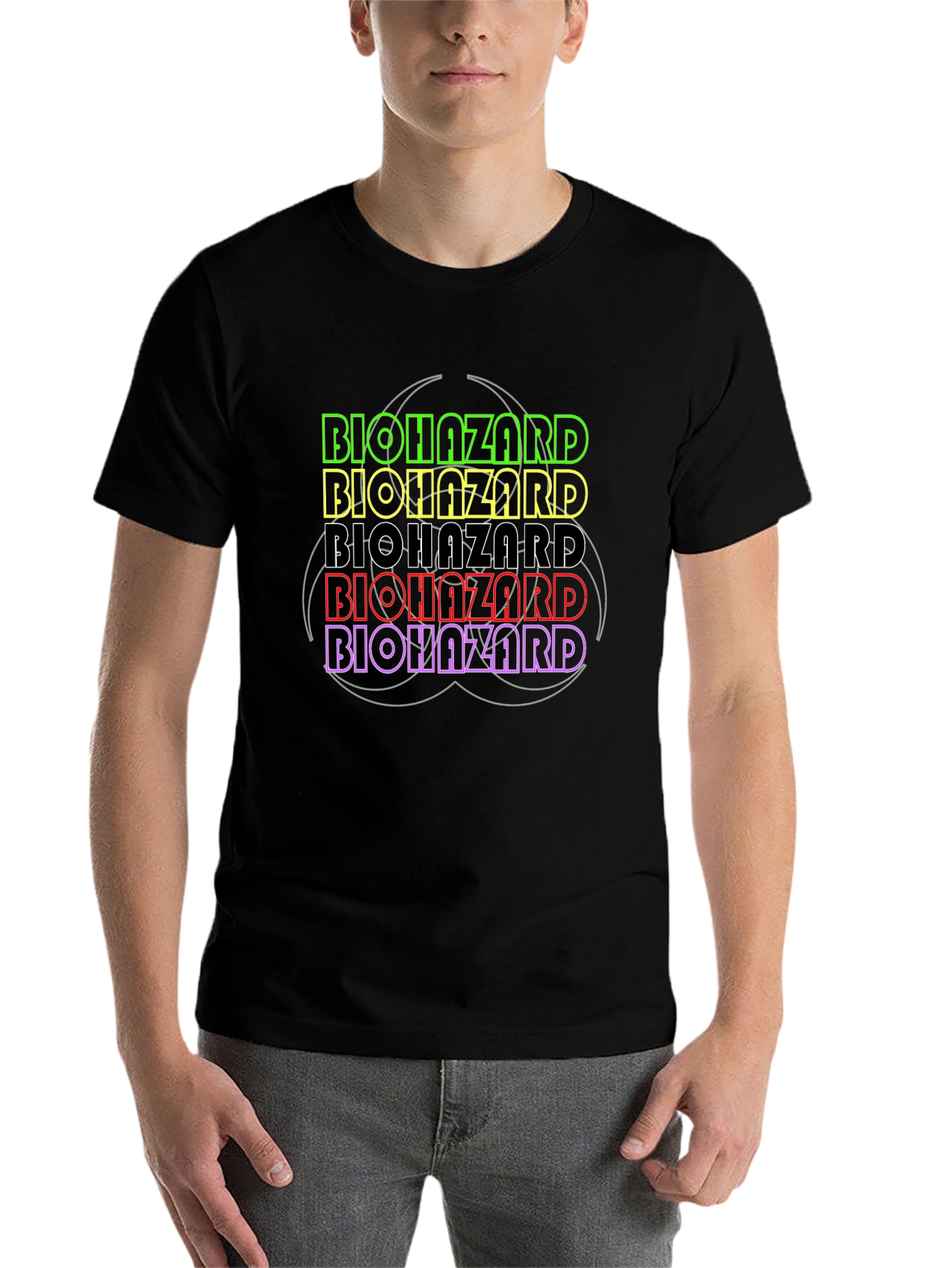 Biohazard Graphic T-Shirt - Bold Statement Tee