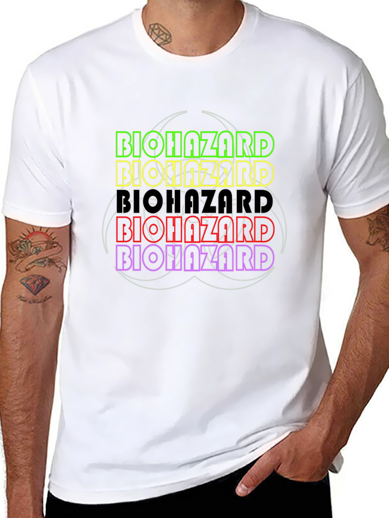 Biohazard Graphic T-Shirt - Bold Statement Tee