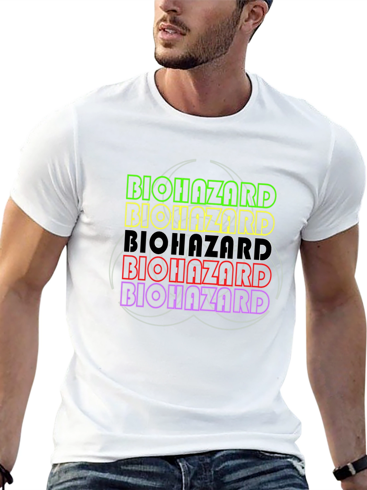 Biohazard Graphic T-Shirt - Bold Statement Tee