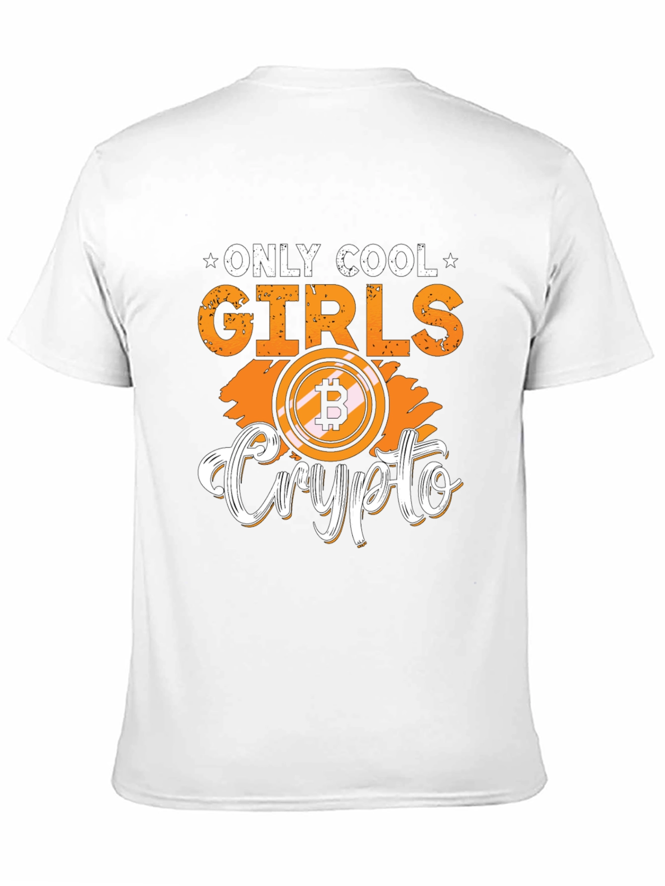 Only Cool Girls Crypto Bitcoin Black T-Shirt