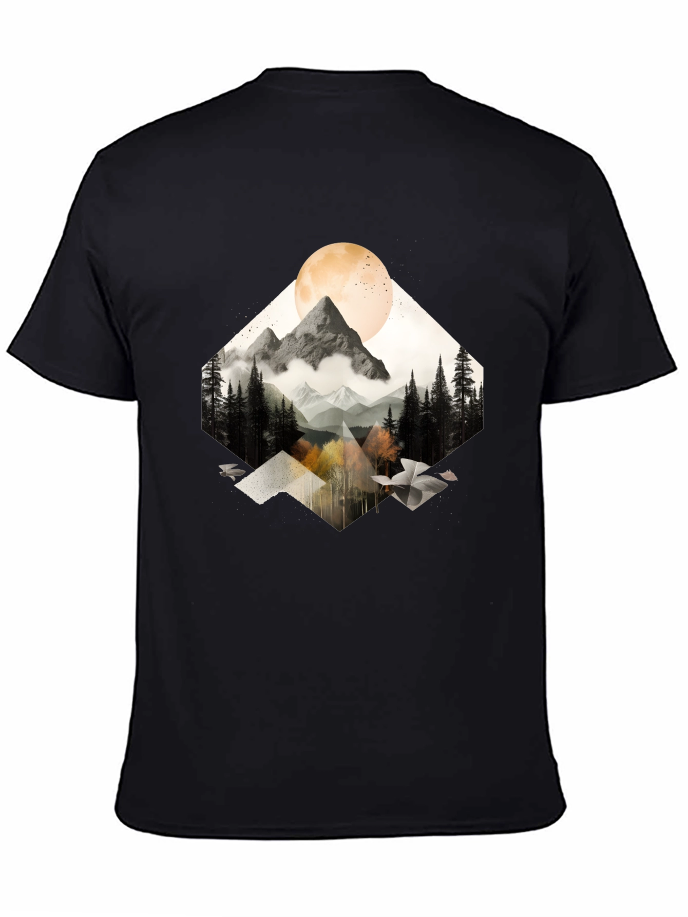 Mountain Moon Graphic Tee - Nature Inspired Style