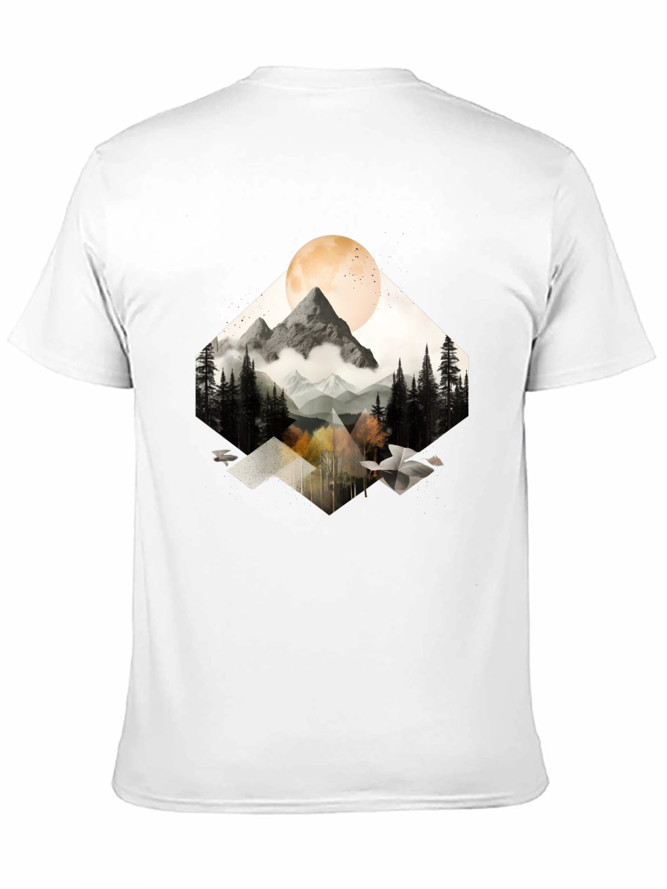 Mountain Moon Graphic Tee - Nature Inspired Style