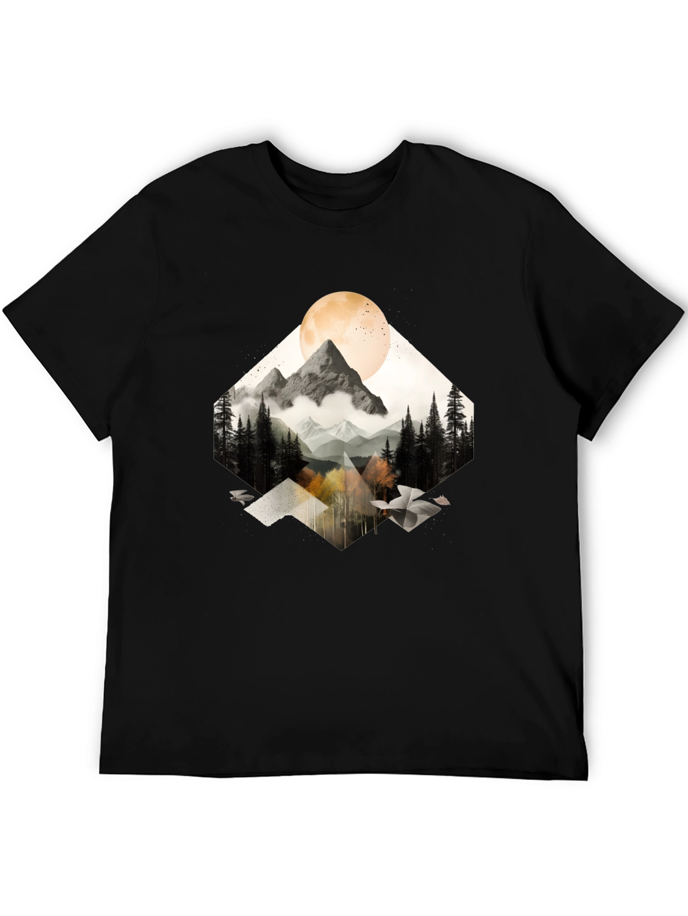 Mountain Moon Graphic Tee - Nature Inspired Style