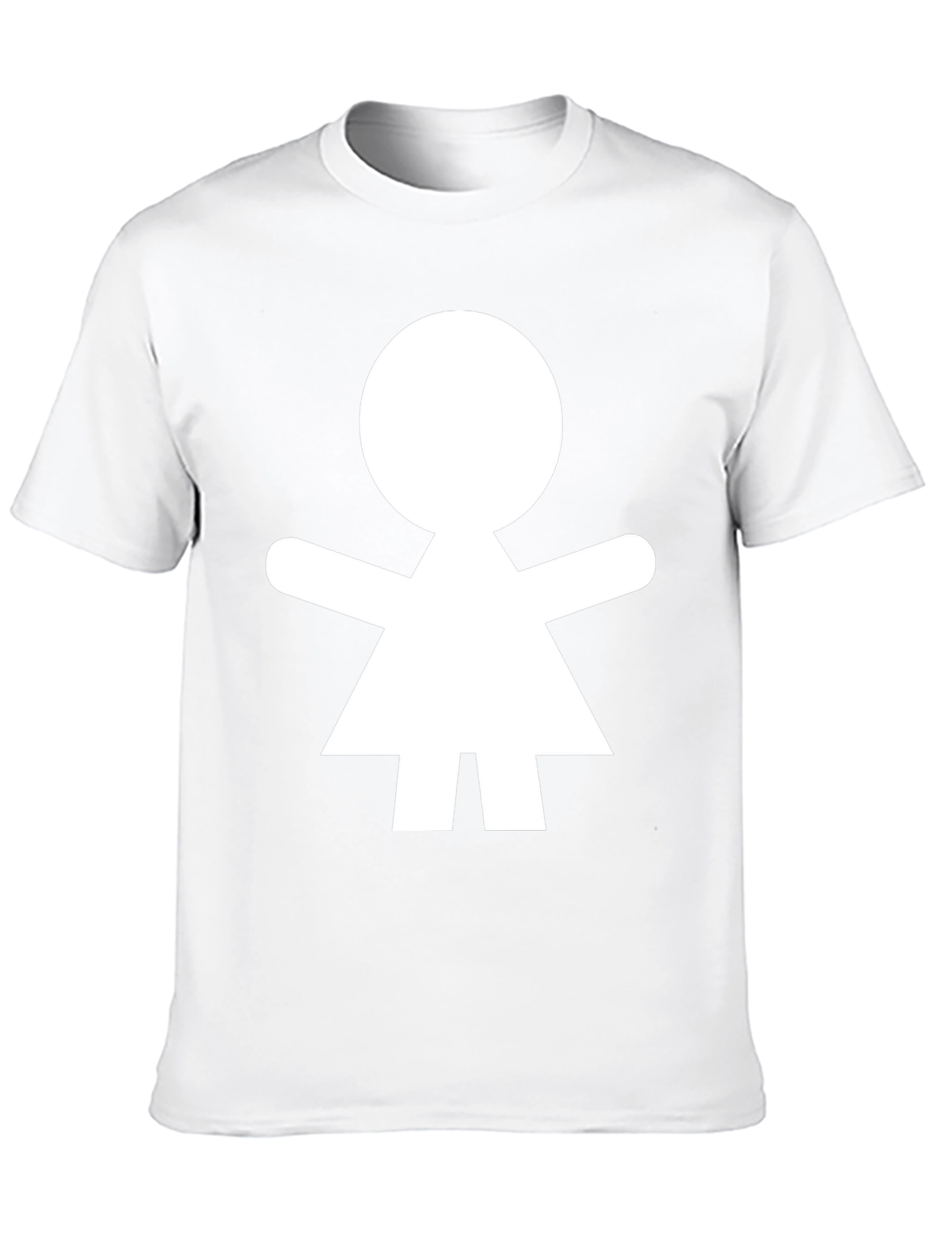 Simple Person Icon Black T-Shirt