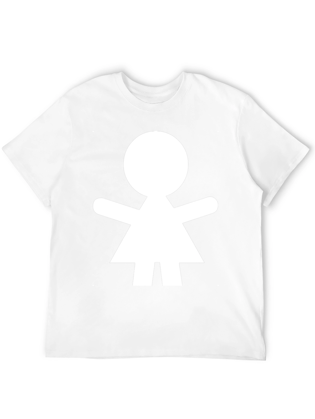 Simple Person Icon Black T-Shirt