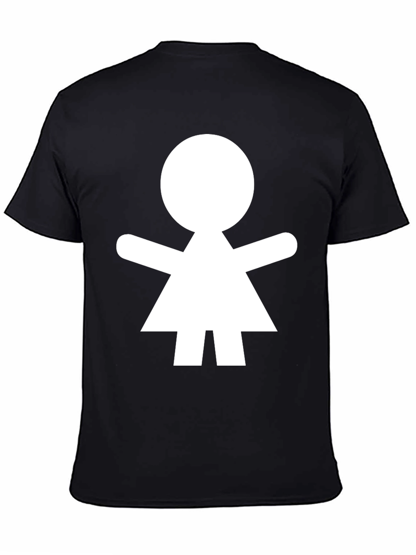 Simple Person Icon Black T-Shirt