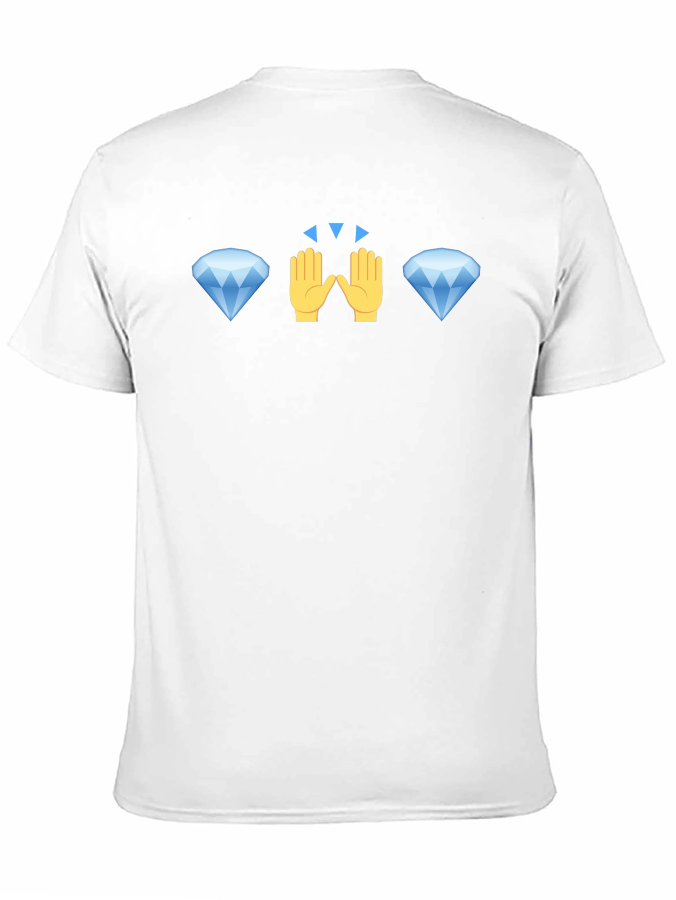 Diamond Hand Emoji Graphic Tee - Black