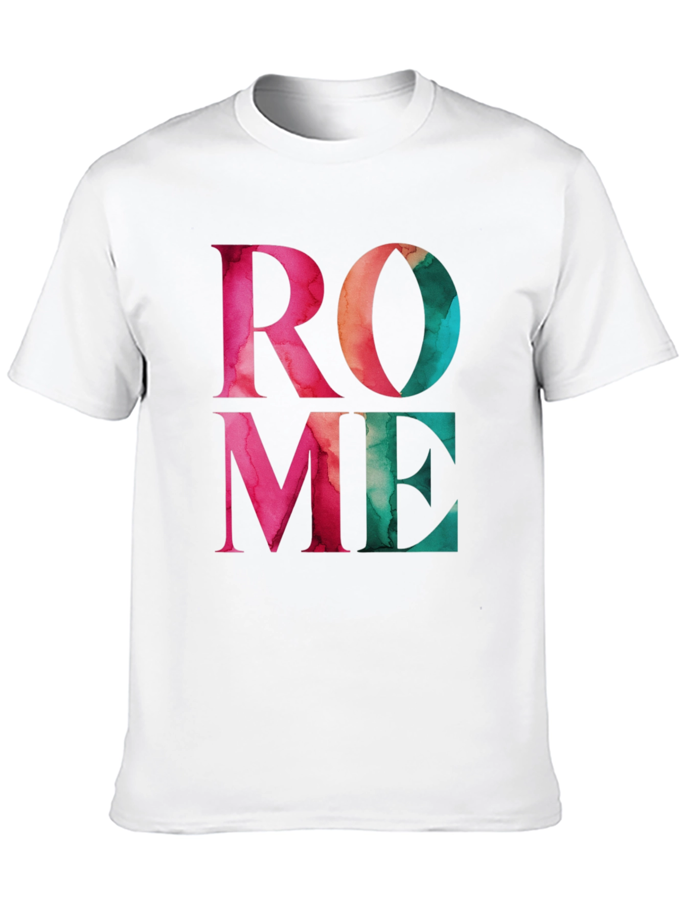 Rome Graphic Print Black T-Shirt