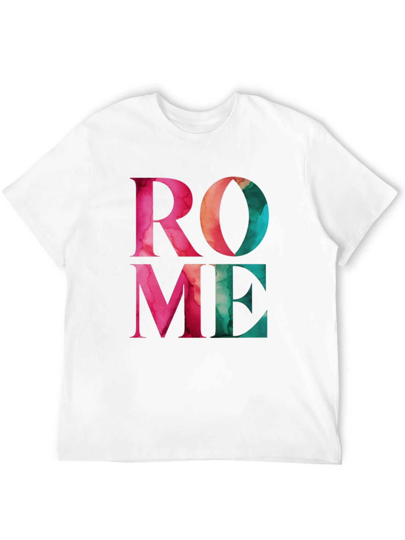 Rome Graphic Print Black T-Shirt