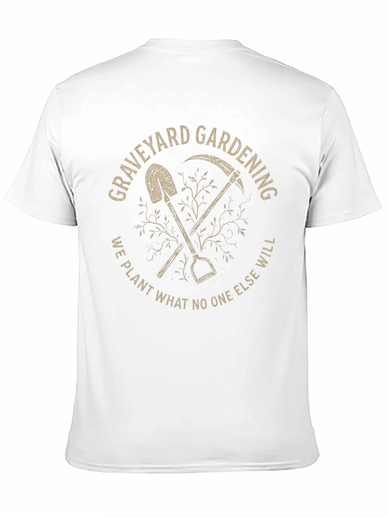 Graveyard Gardening Graphic Tee - Spooky Humor T-Shirt