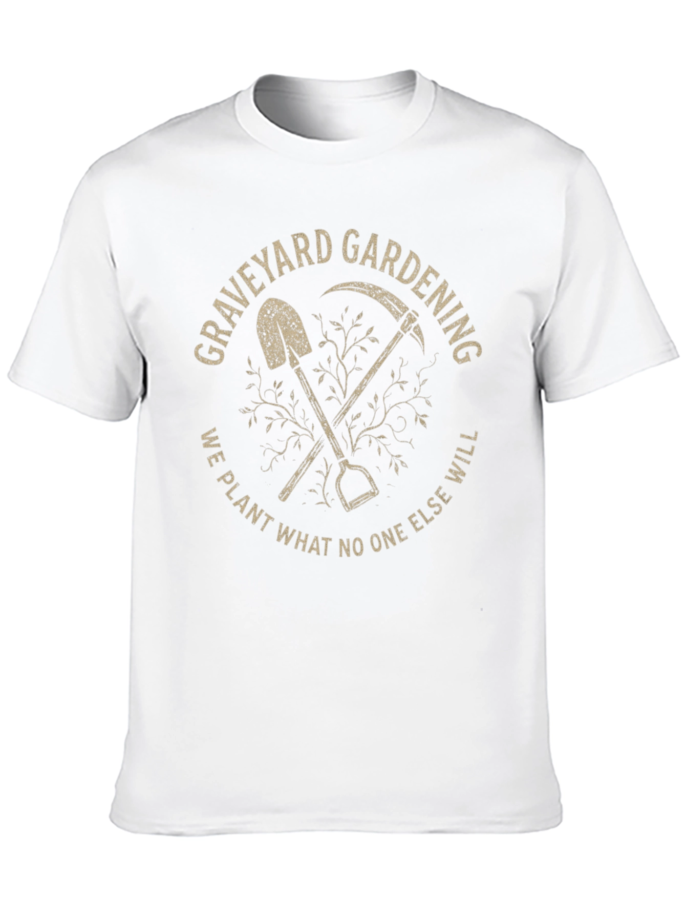 Graveyard Gardening Graphic Tee - Spooky Humor T-Shirt