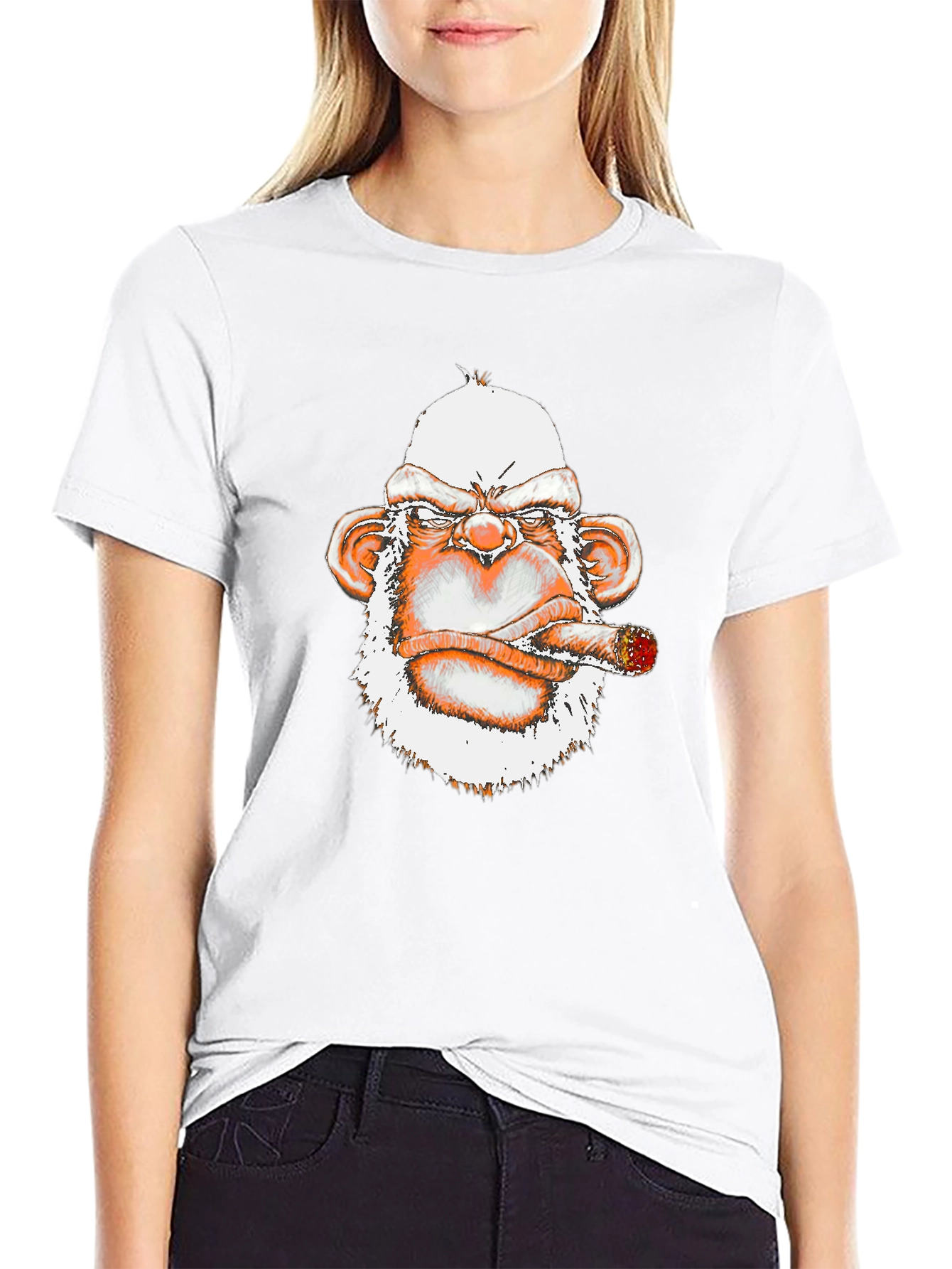 Smoking Monkey Graphic Tee