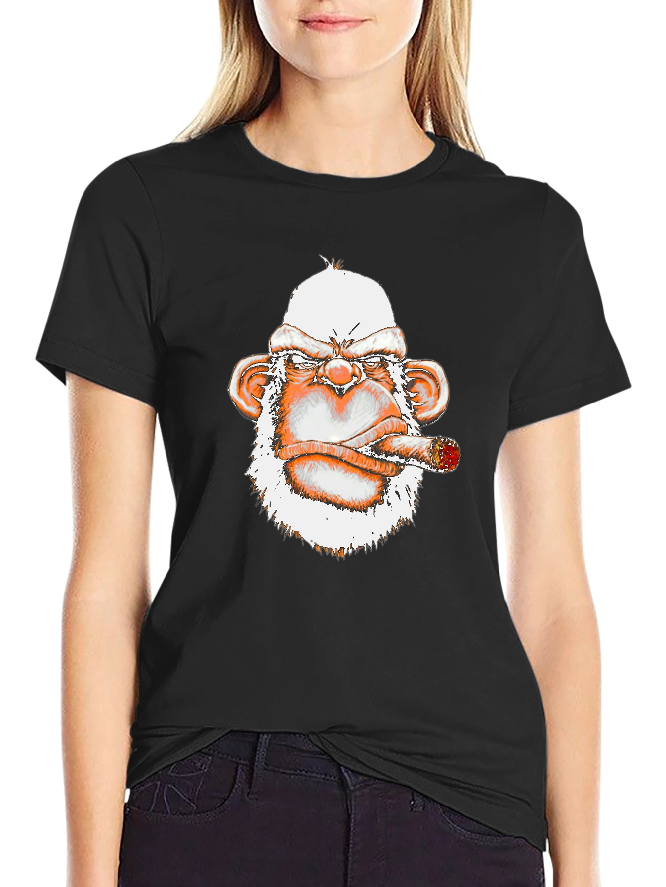 Smoking Monkey Graphic Tee