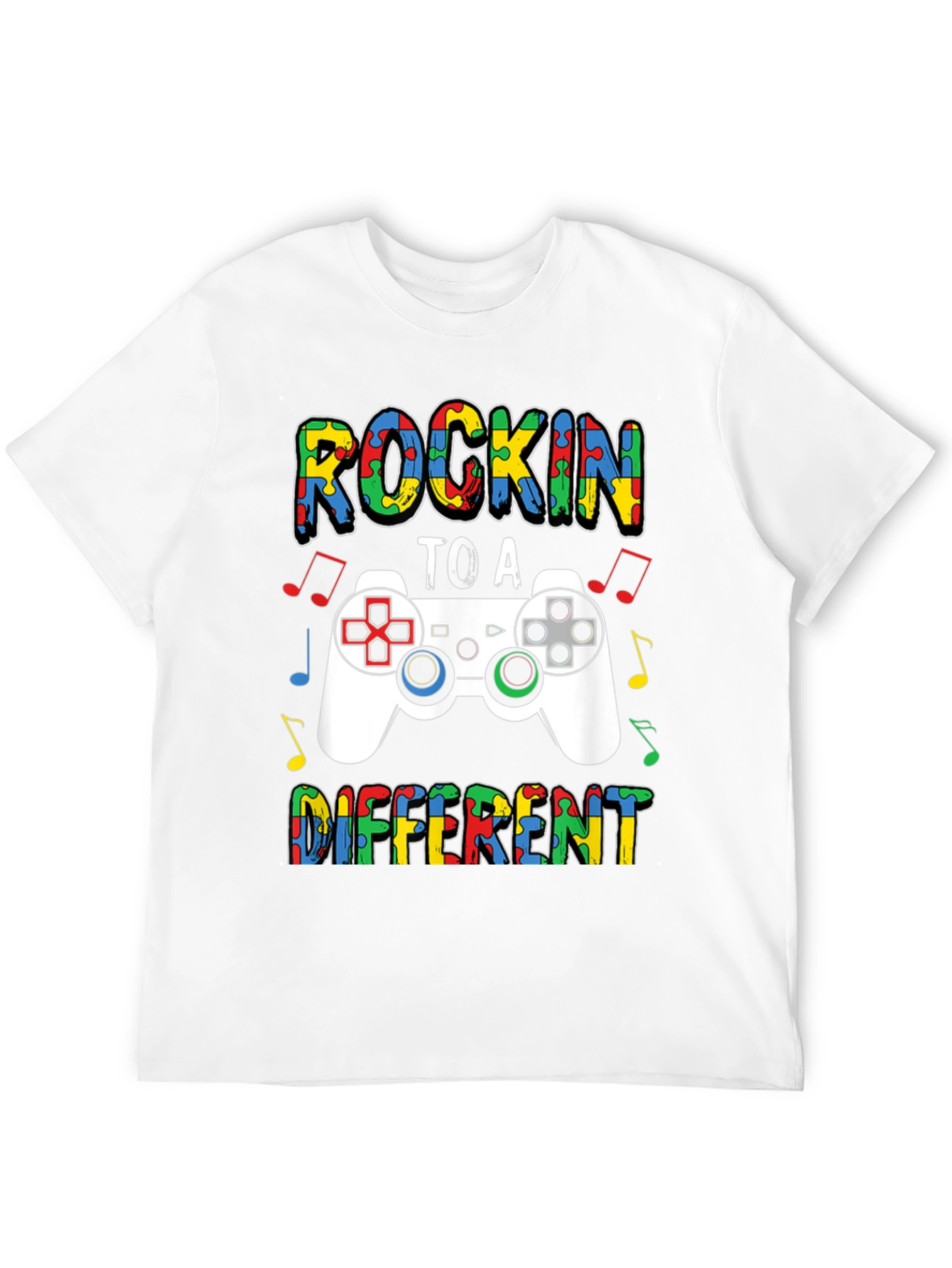 Rockin to a Different Beat Autism Awareness T-Shirt