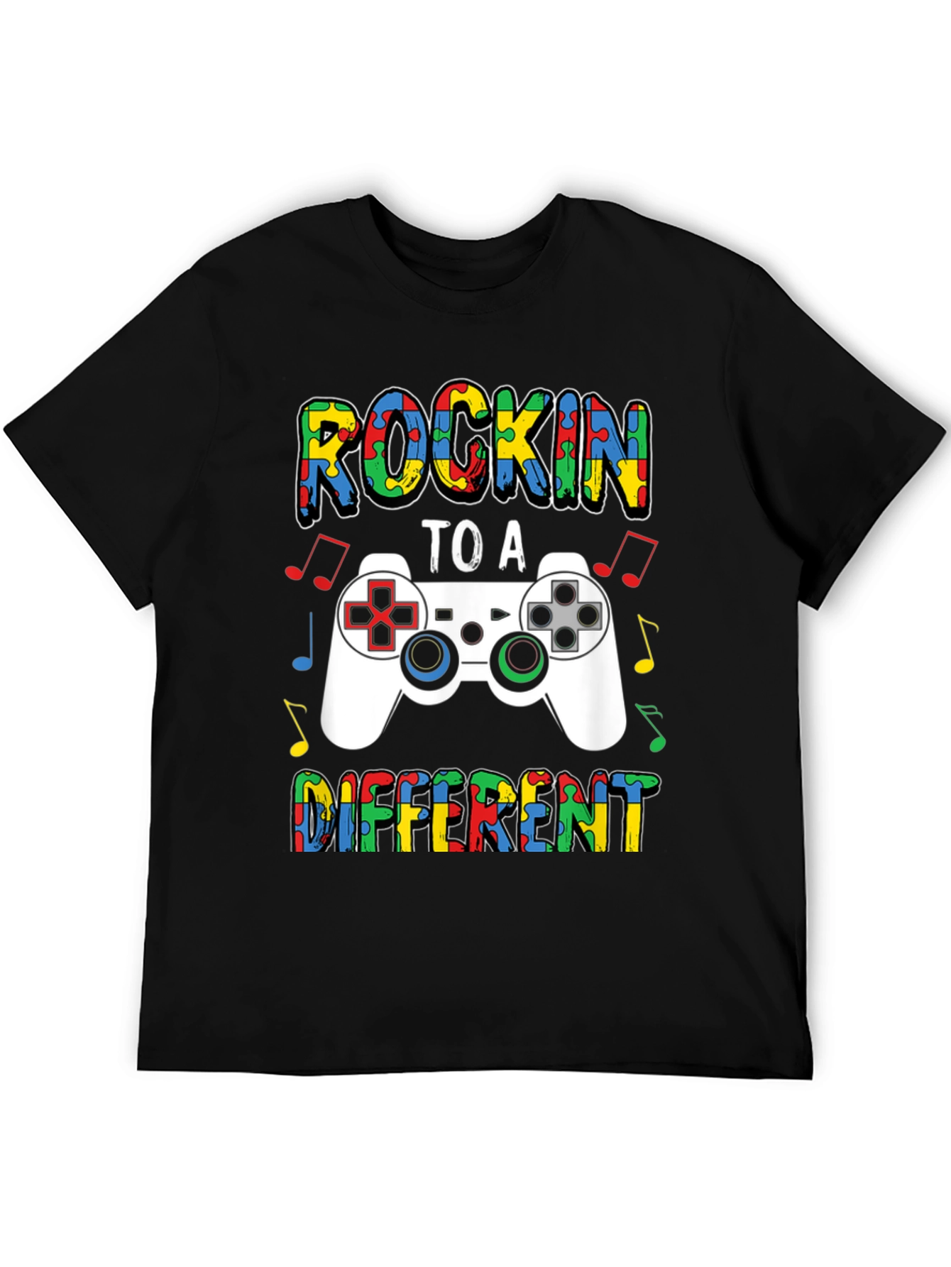 Rockin to a Different Beat Autism Awareness T-Shirt