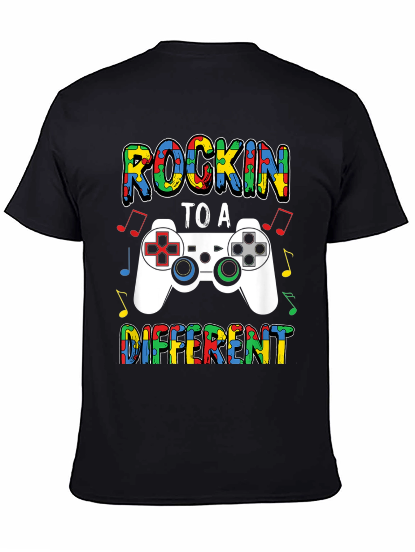 Rockin to a Different Beat Autism Awareness T-Shirt