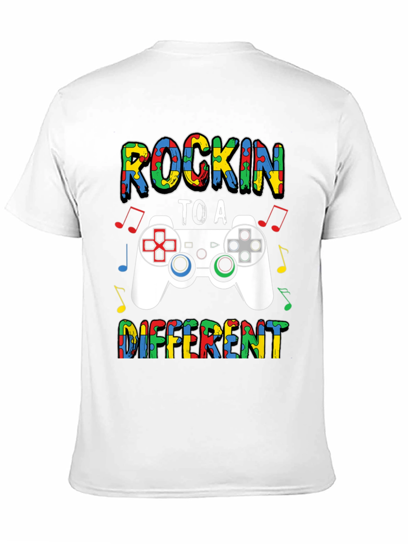Rockin to a Different Beat Autism Awareness T-Shirt