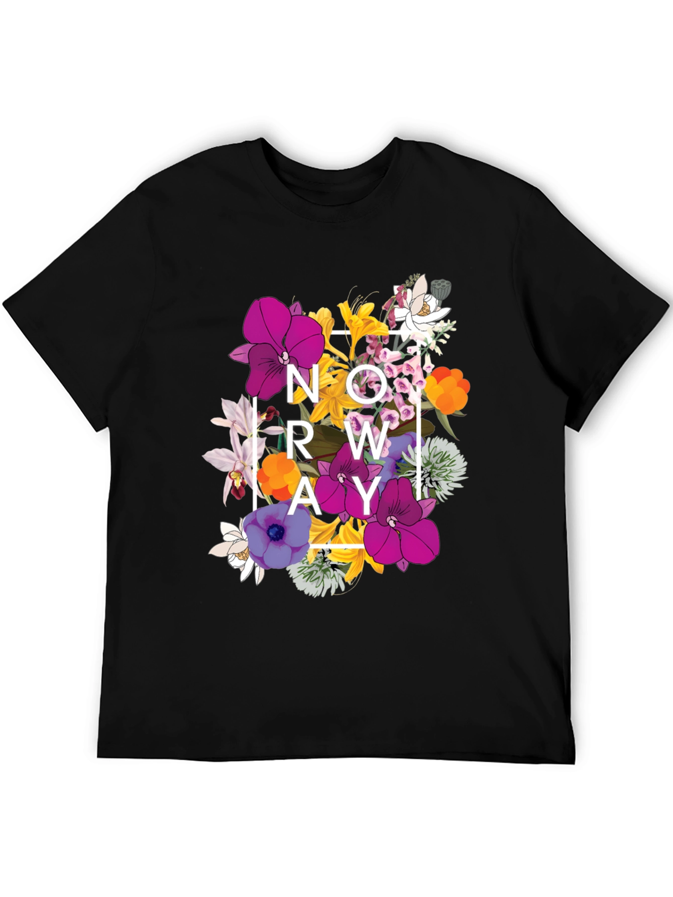 Floral NOWAY T-Shirt - Mens Graphic Tee