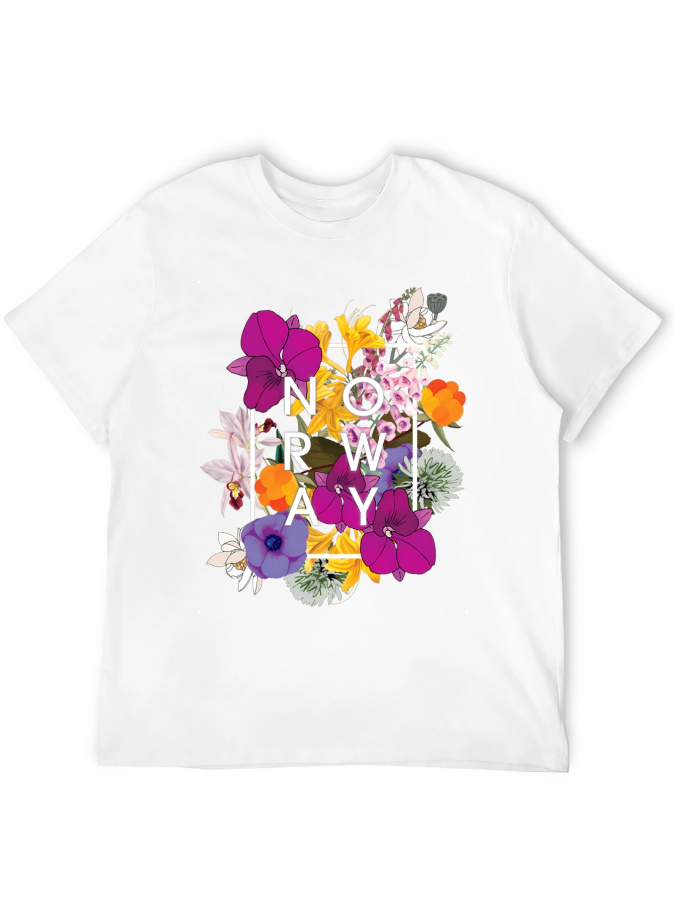 Floral NOWAY T-Shirt - Mens Graphic Tee