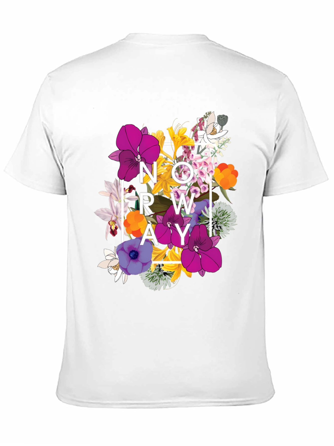 Floral NOWAY T-Shirt - Mens Graphic Tee