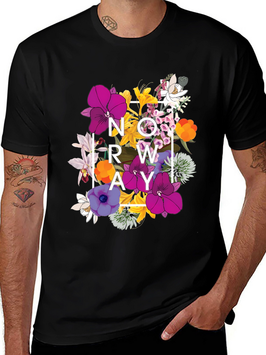 Floral NOWAY T-Shirt - Mens Graphic Tee