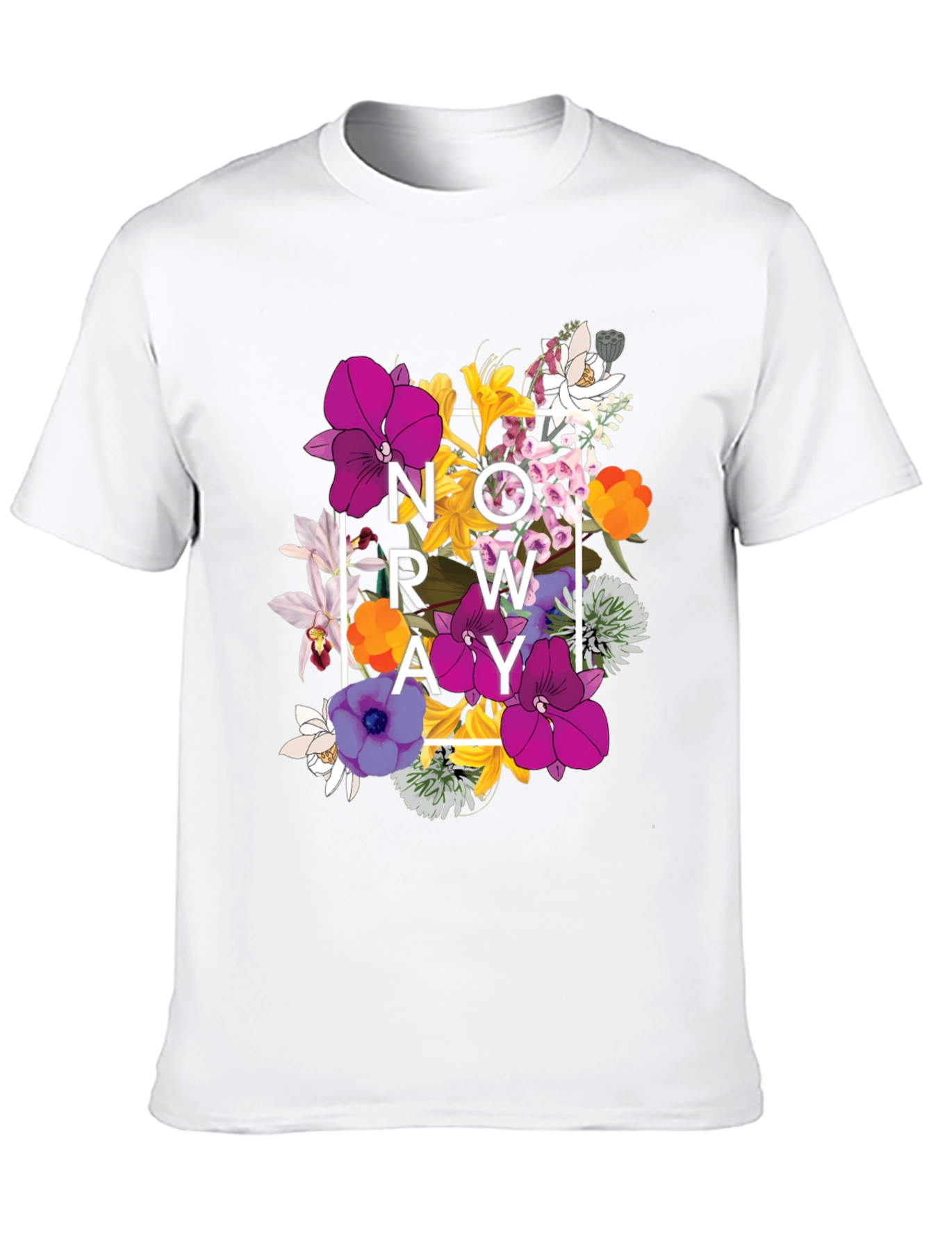 Floral NOWAY T-Shirt - Mens Graphic Tee