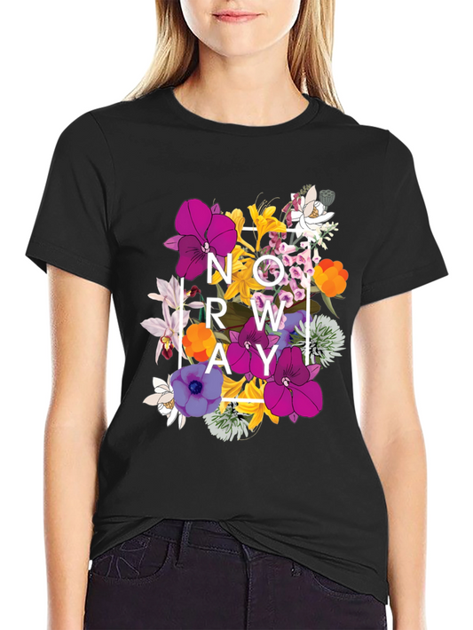 Floral NOWAY T-Shirt - Mens Graphic Tee