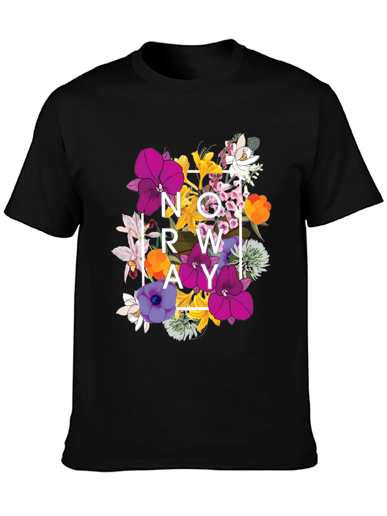Floral NOWAY T-Shirt - Mens Graphic Tee
