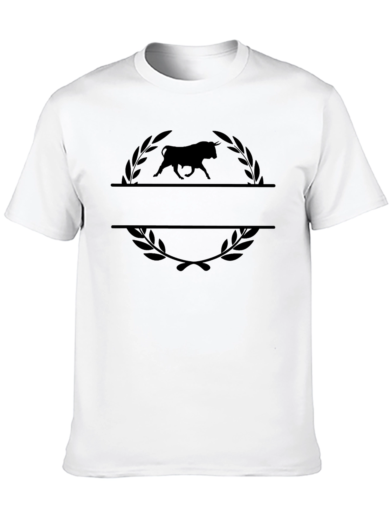 Bull Emblem Tee - Classic Black Graphic T-Shirt