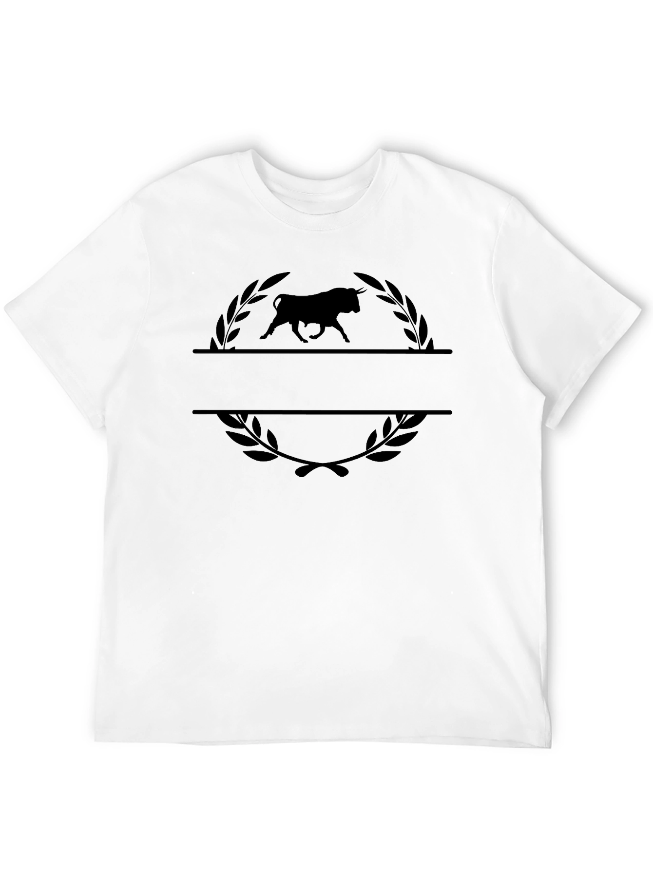 Bull Emblem Tee - Classic Black Graphic T-Shirt