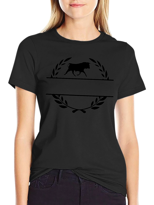 Bull Emblem Tee - Classic Black Graphic T-Shirt