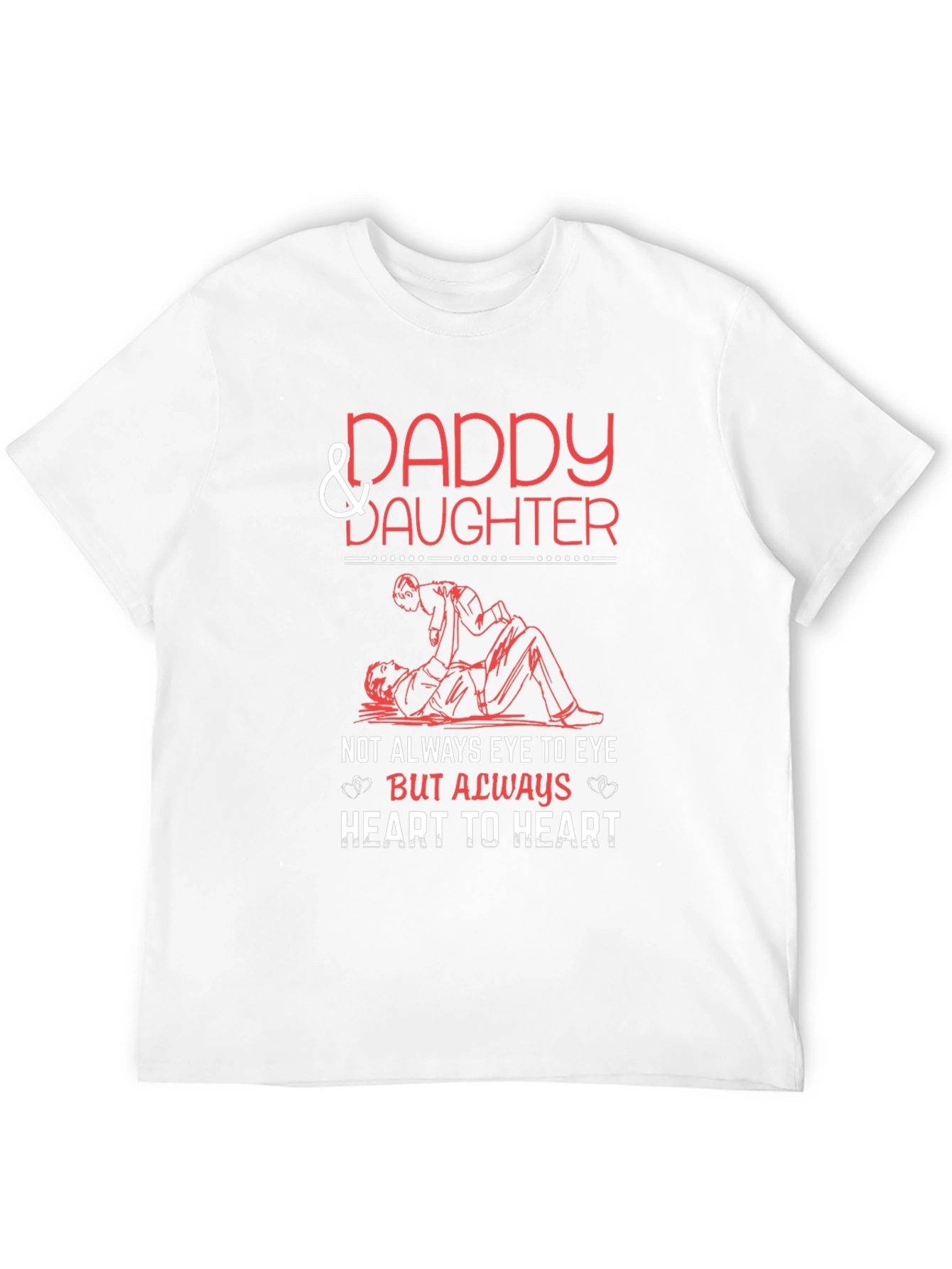 Daddy & Daughter T-Shirt - Heart to Heart Design