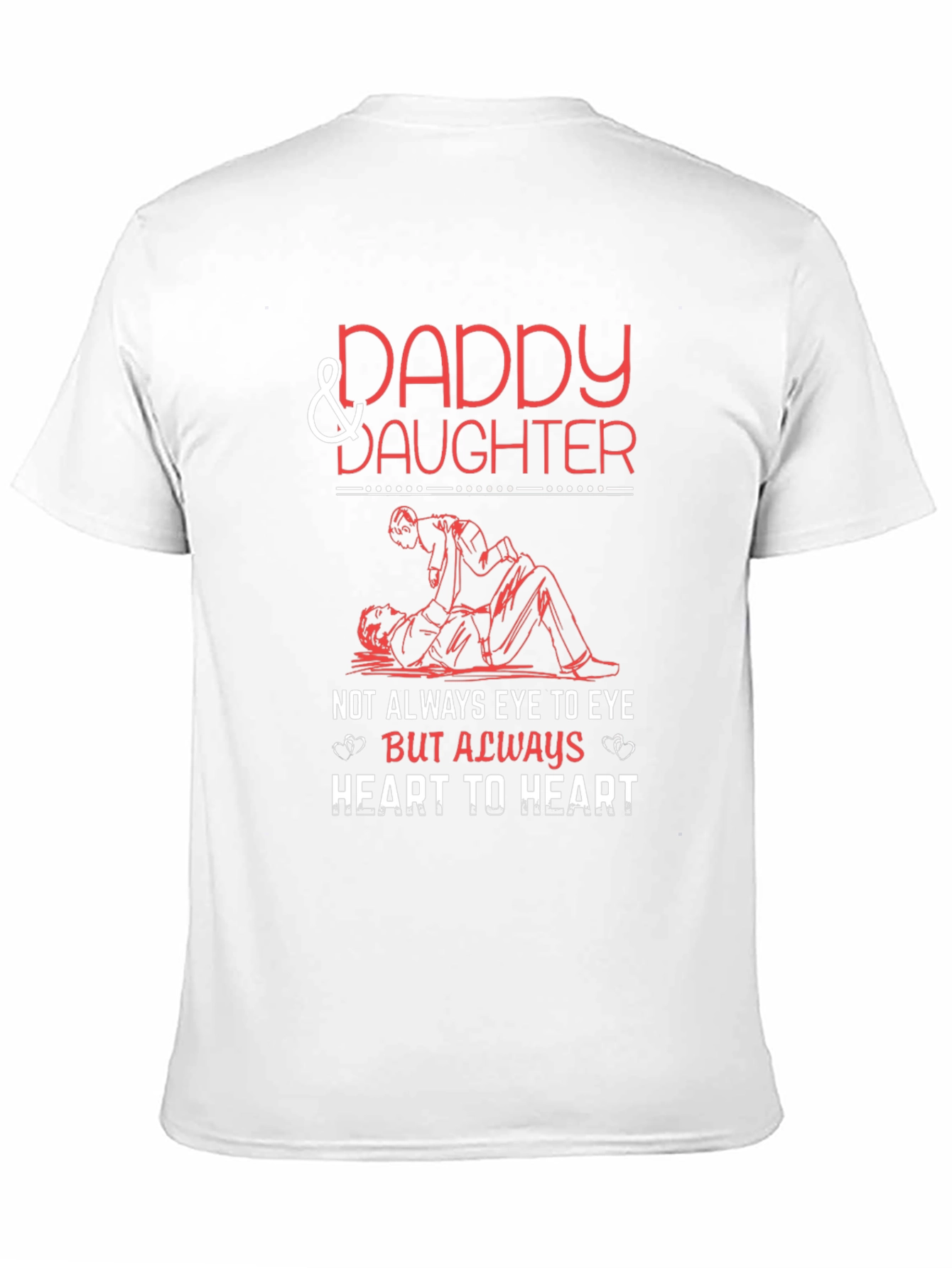 Daddy & Daughter T-Shirt - Heart to Heart Design