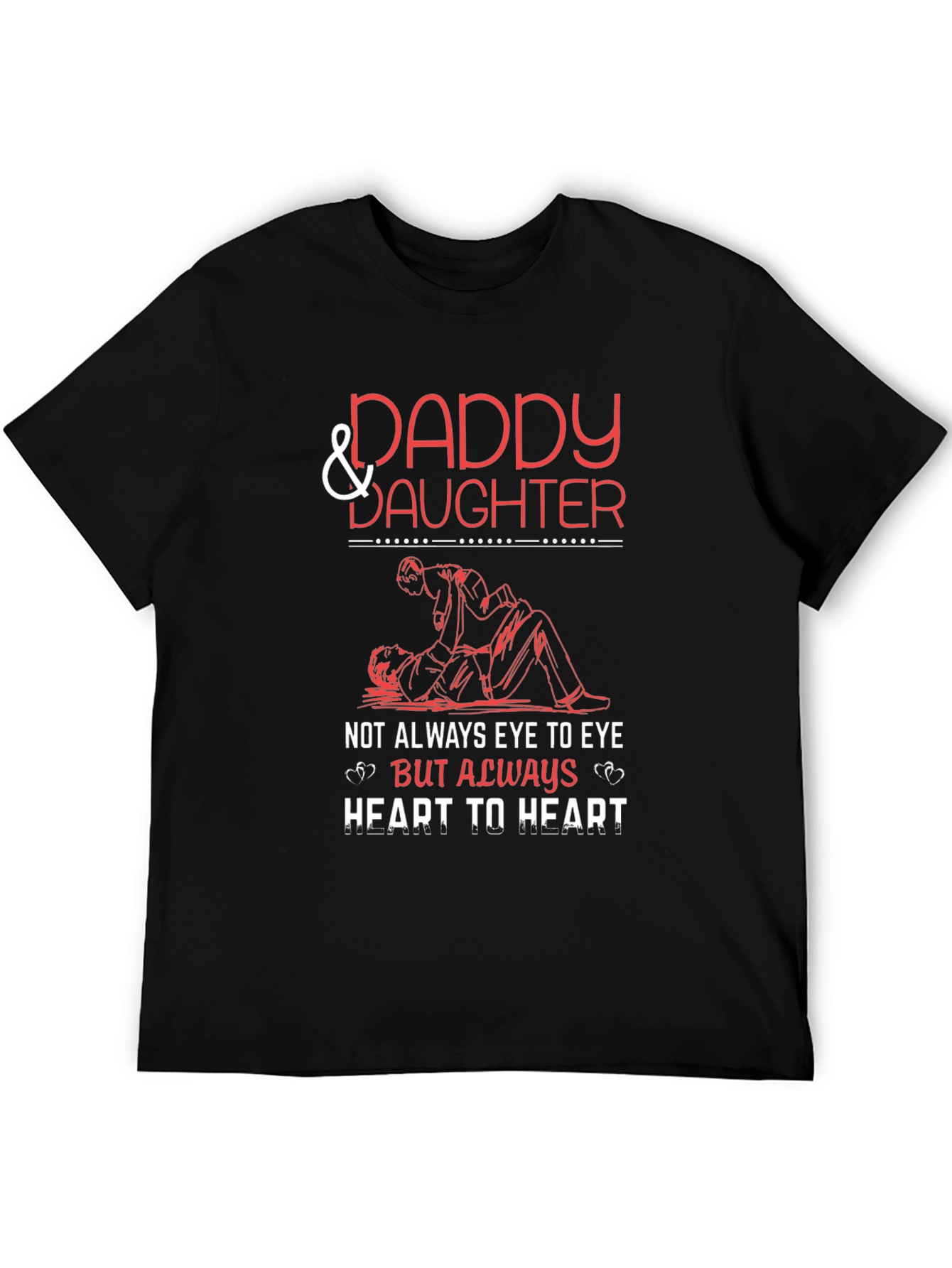 Daddy & Daughter T-Shirt - Heart to Heart Design