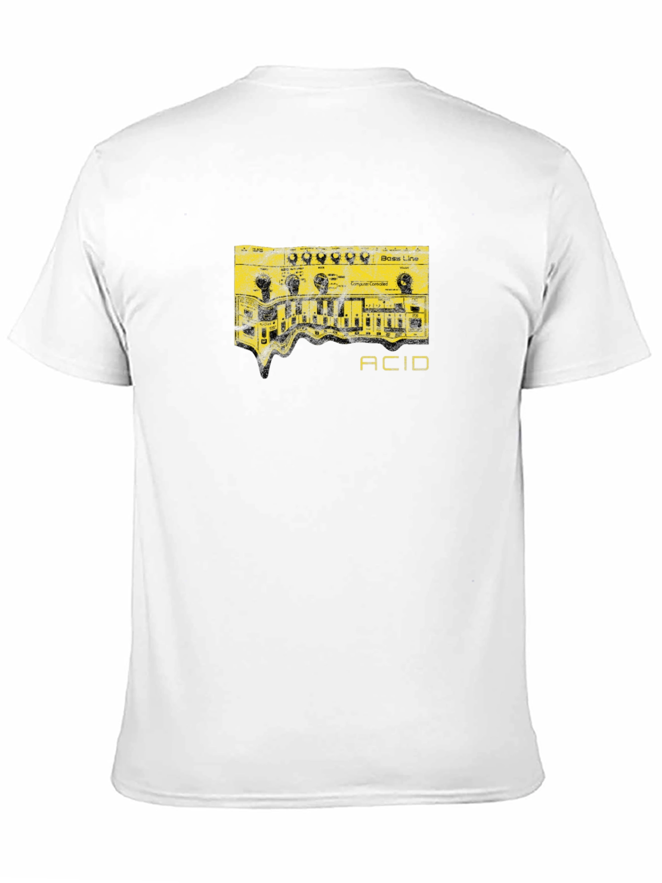 Acid Bass Line Graphic T-Shirt - Black