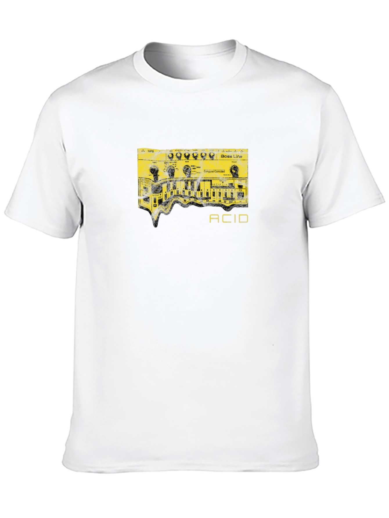 Acid Bass Line Graphic T-Shirt - Black
