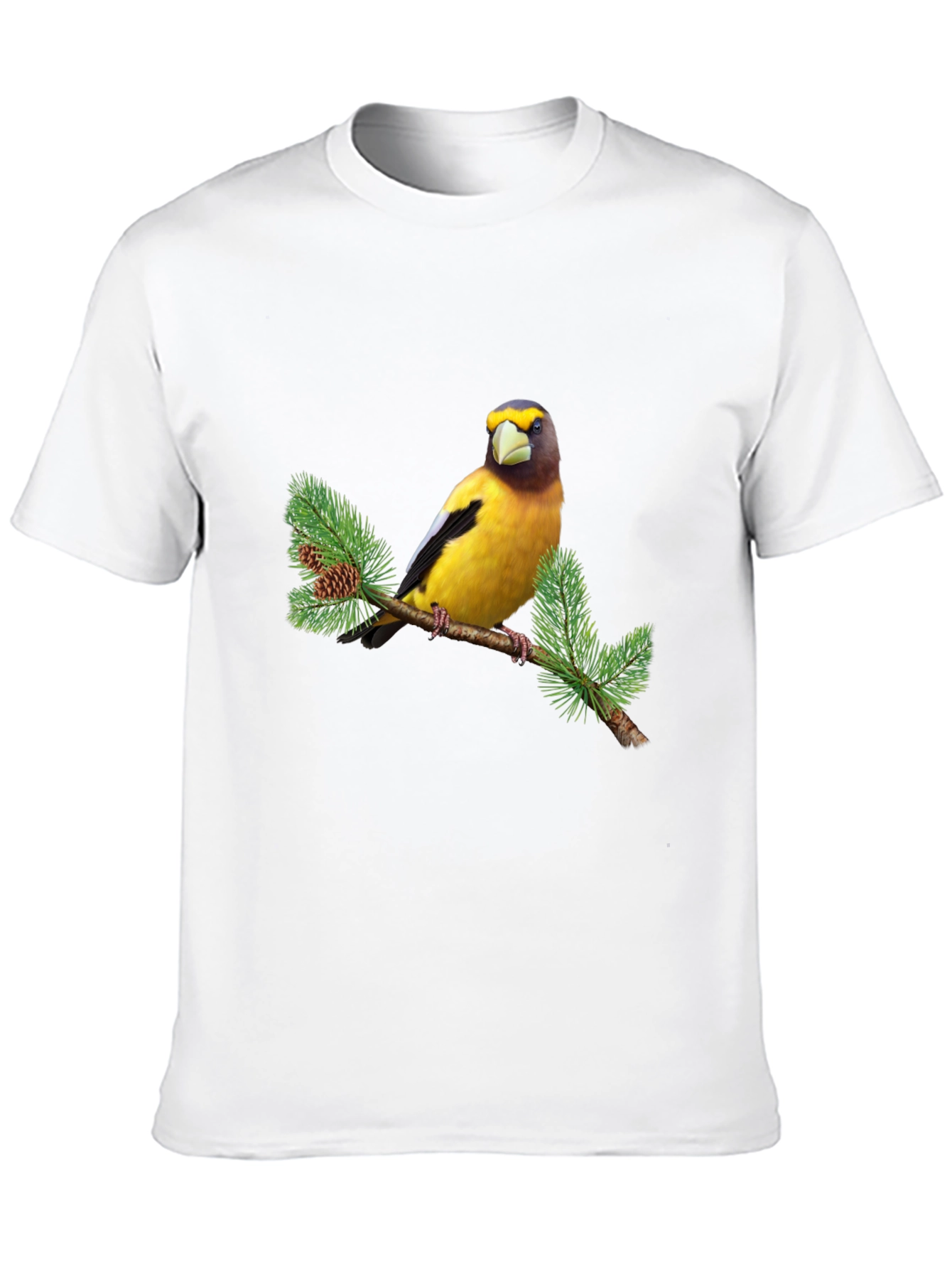 Bird on Branch Graphic Tee - Black