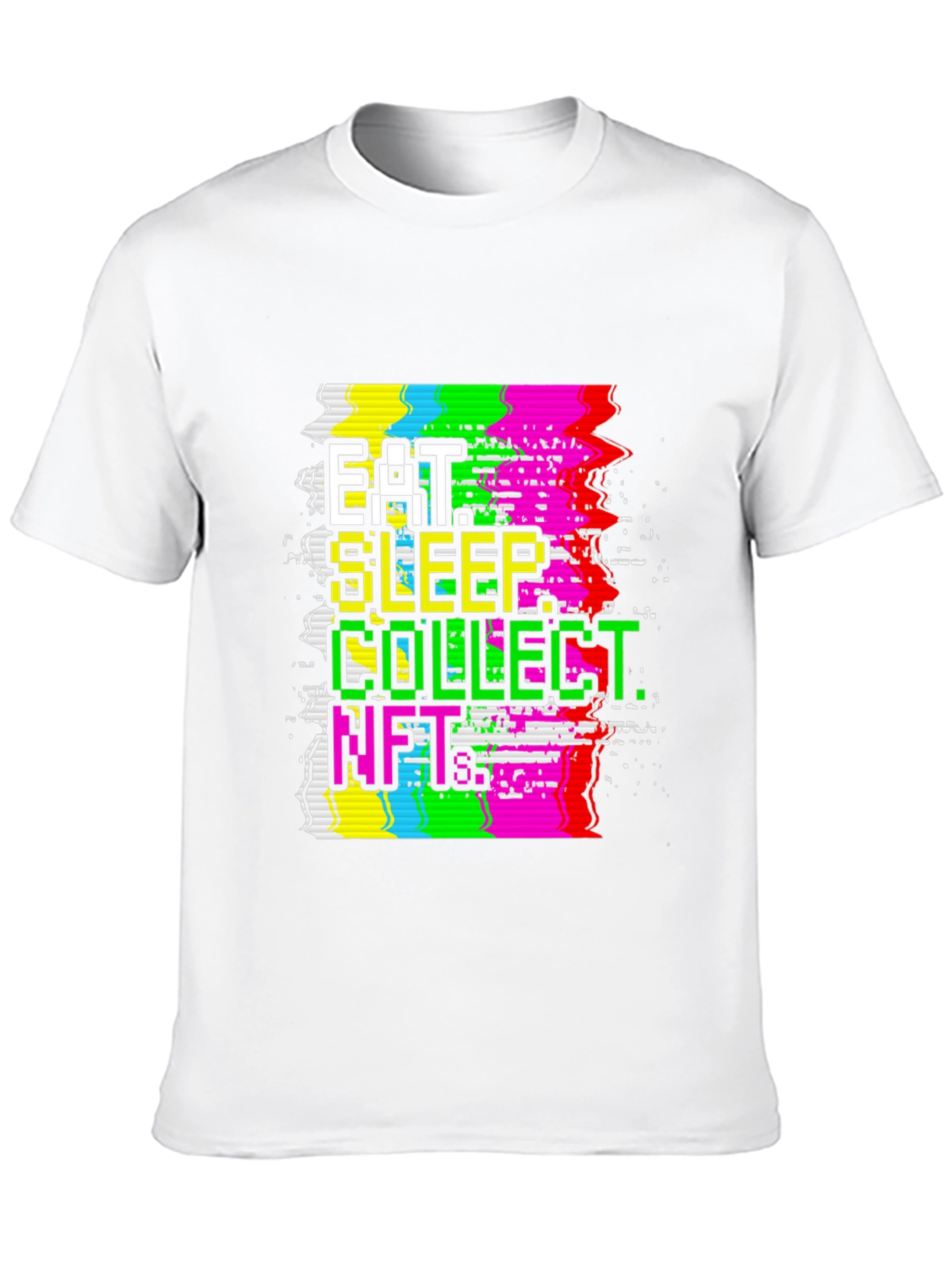 Eat Sleep Collect NFTs Black Graphic Tee