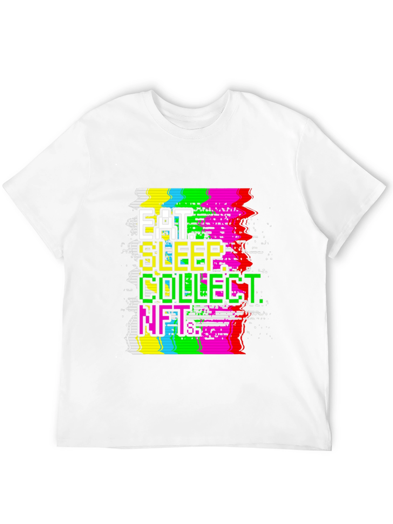 Eat Sleep Collect NFTs Black Graphic Tee