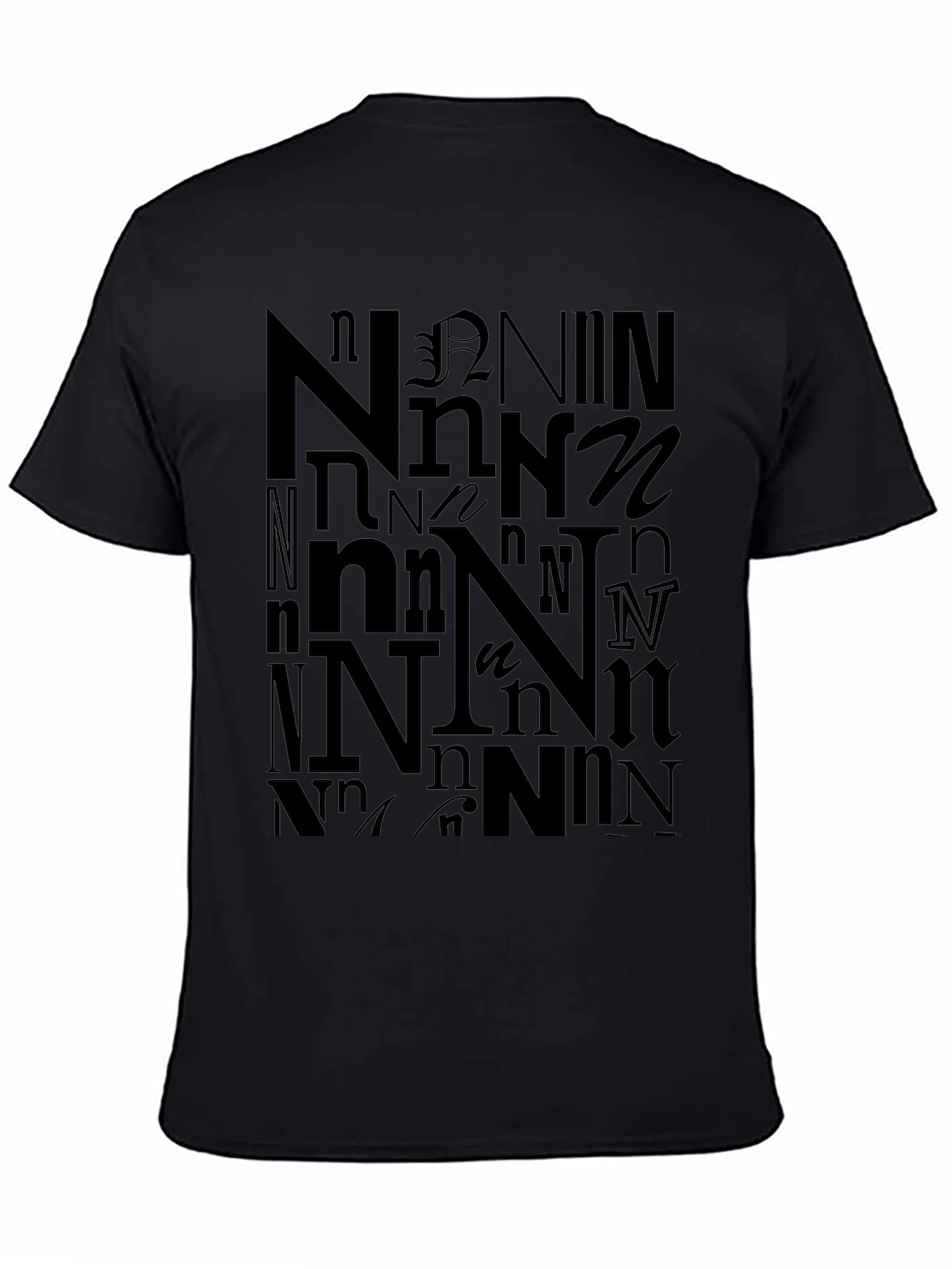 Letter N Graphic T-Shirt