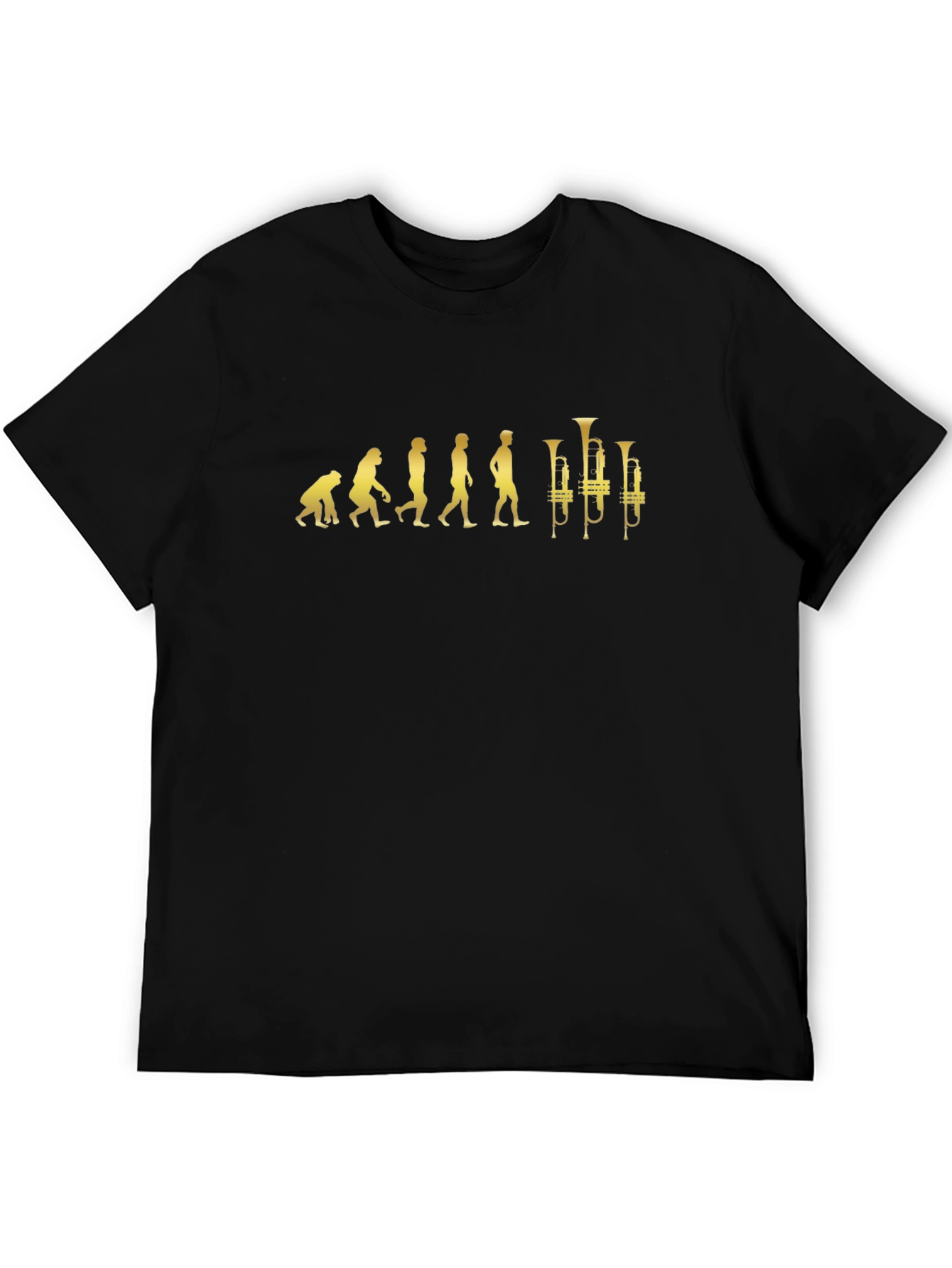 Evolution of Music T-Shirt - Trumpet Player Tee