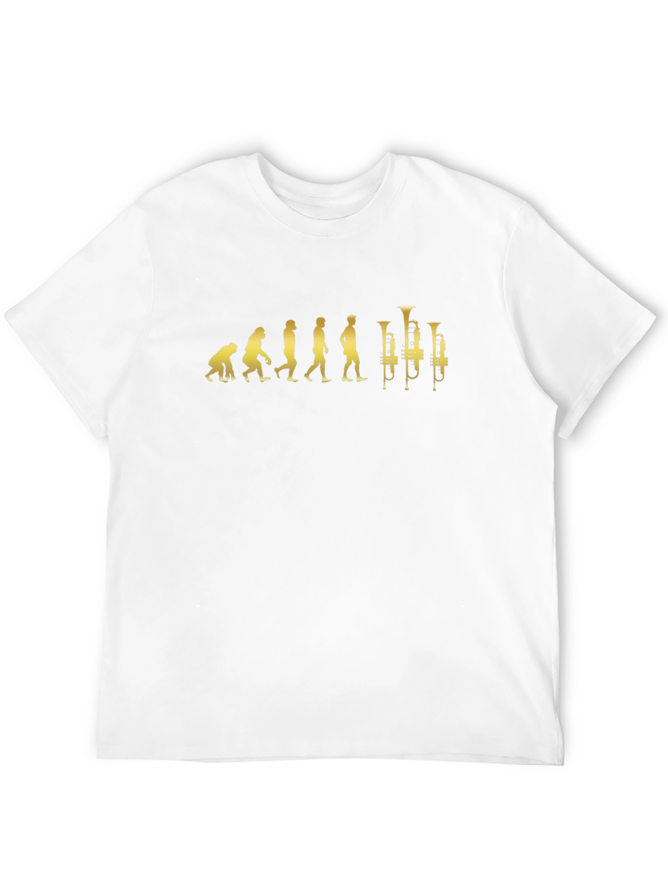 Evolution of Music T-Shirt - Trumpet Player Tee