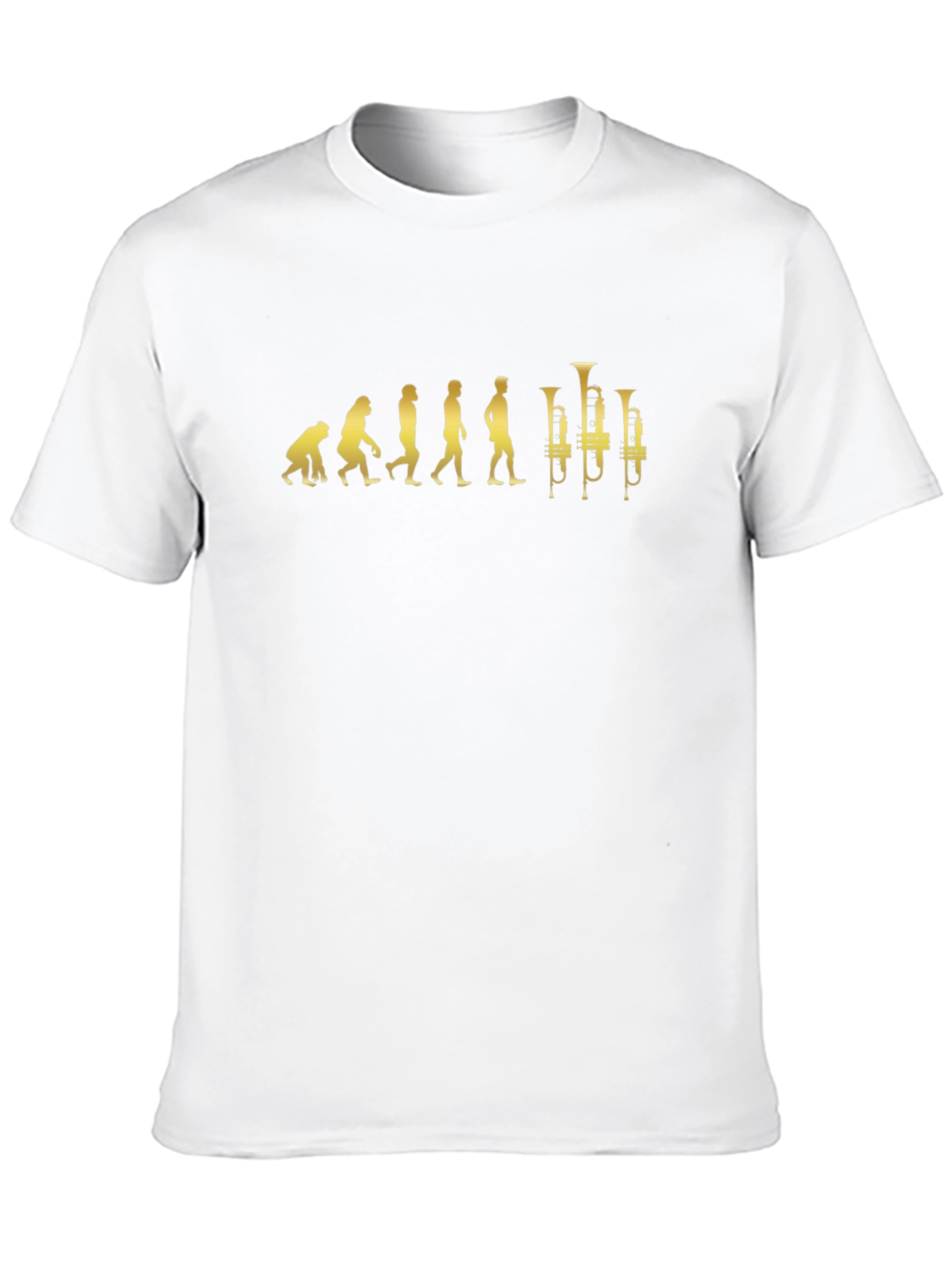 Evolution of Music T-Shirt - Trumpet Player Tee